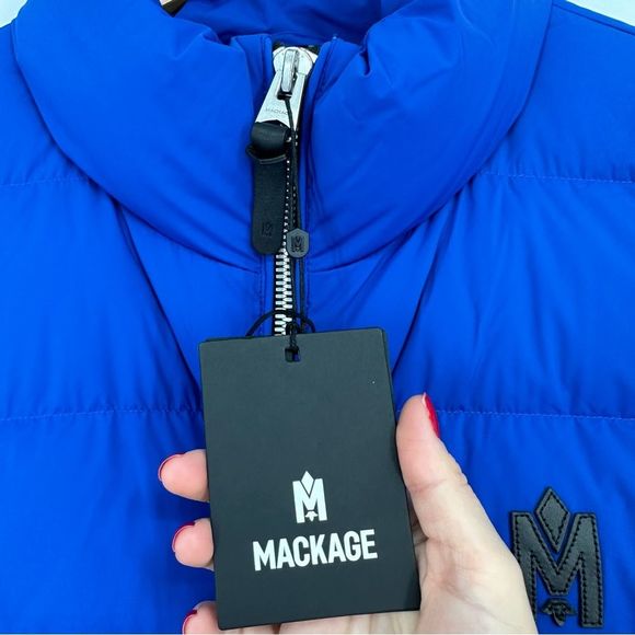 MACKAGE FISHER stretch light down vest with stand collar SIZE 44 XXL - Picture 4 of 11